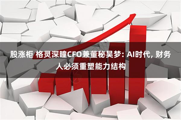 股涨柜 格灵深瞳CFO兼董秘吴梦: AI时代, 财务人必须重塑能力结构